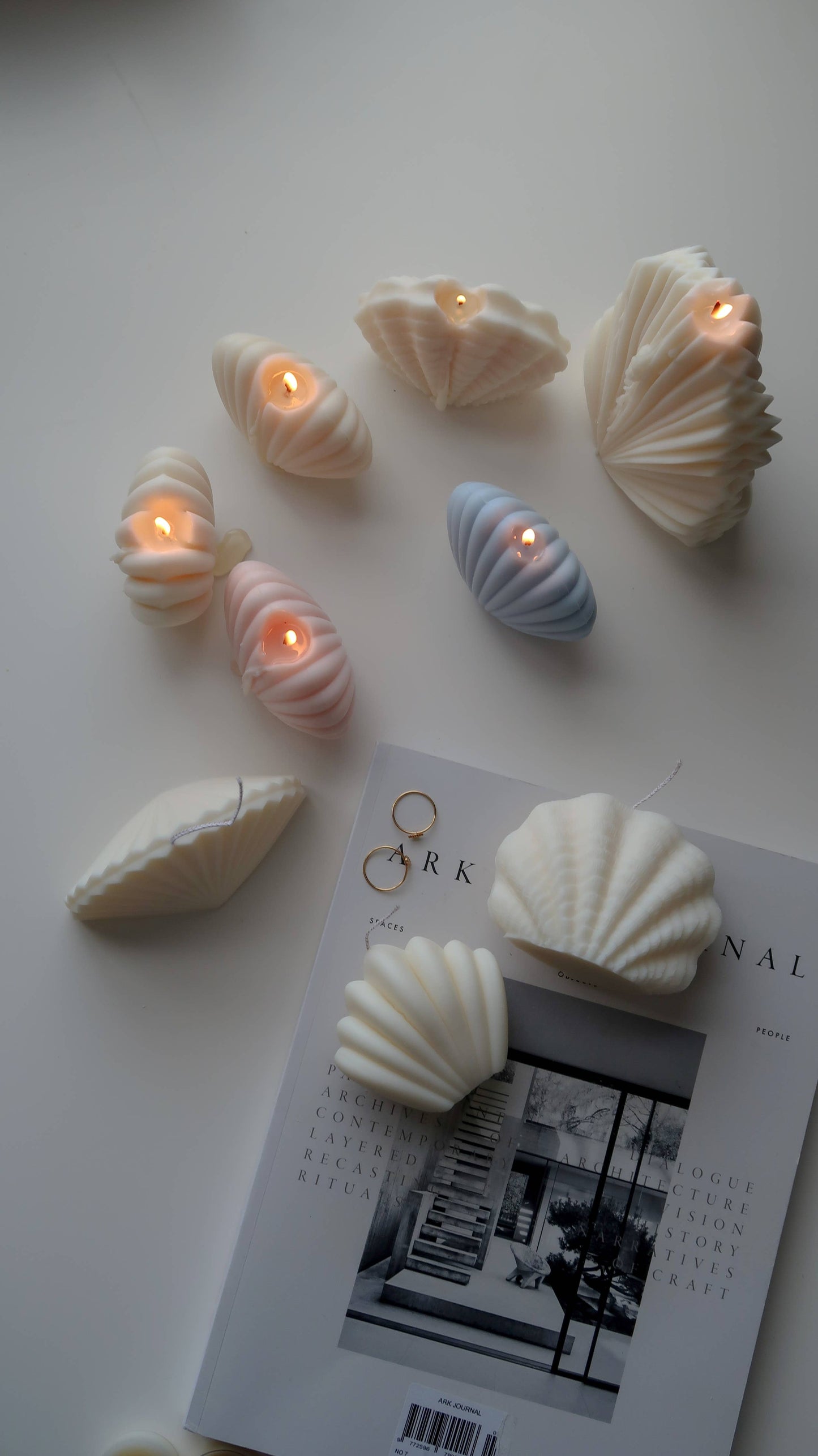 Clam Shell Candle | Coastal Decor