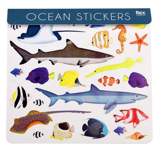 This vibrant set includes three sheets of colourful ocean-themed stickers, featuring sharks, starfish, seahorses, and more. Perfect for decorating notebooks, scrapbooks, and crafts, these stickers are a great gift for ocean lovers or a fun filler for Christmas stockings.