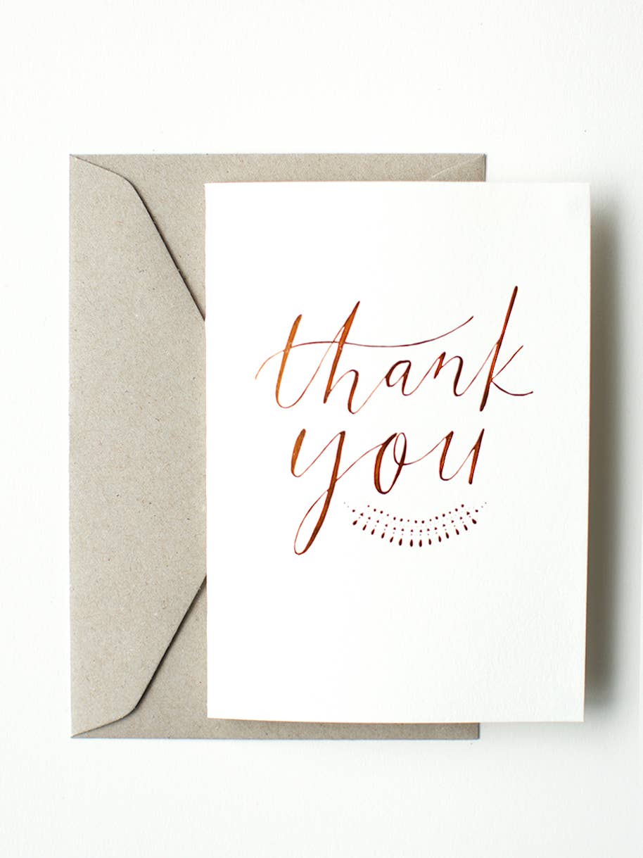 Foil printed hand drawn design, on sustainably sourced card.