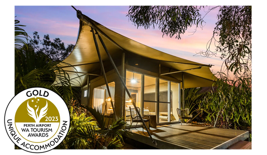 Triumph for Cygnet Bay Pearl Farm at the 2023 WA Tourism Awards scooping Gold for Unique Accommodation