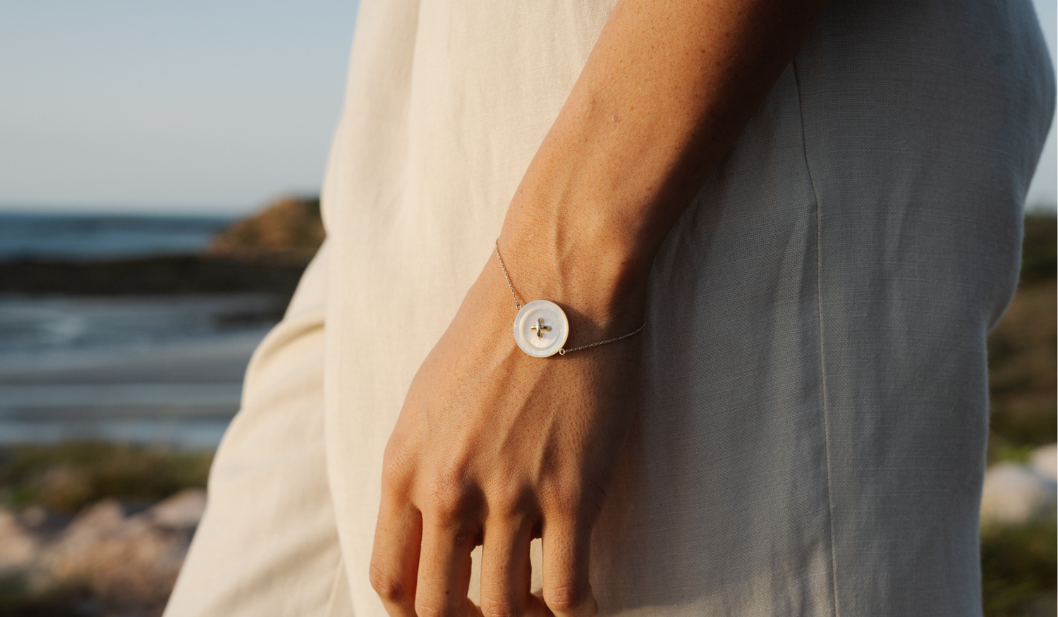 Mother of Pearl Button