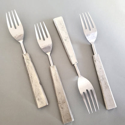 Mother of Pearl Inlay Cake Knife Set & Forks