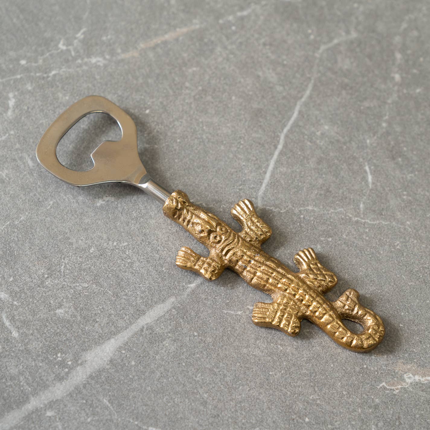 Crocodile Gold Bottle Opener