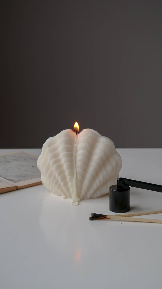 Clam Shell Candle | Coastal Decor