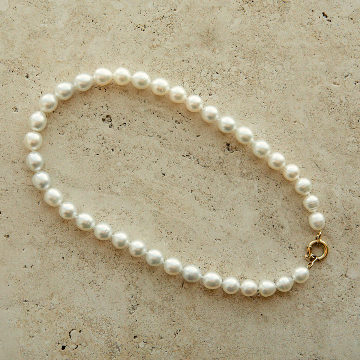 Strand Necklace Australian South Sea Cygnet Bay Mixed Shape 9.5 - 11.5mm A2-B2 37pc 18ct Yellow Gold