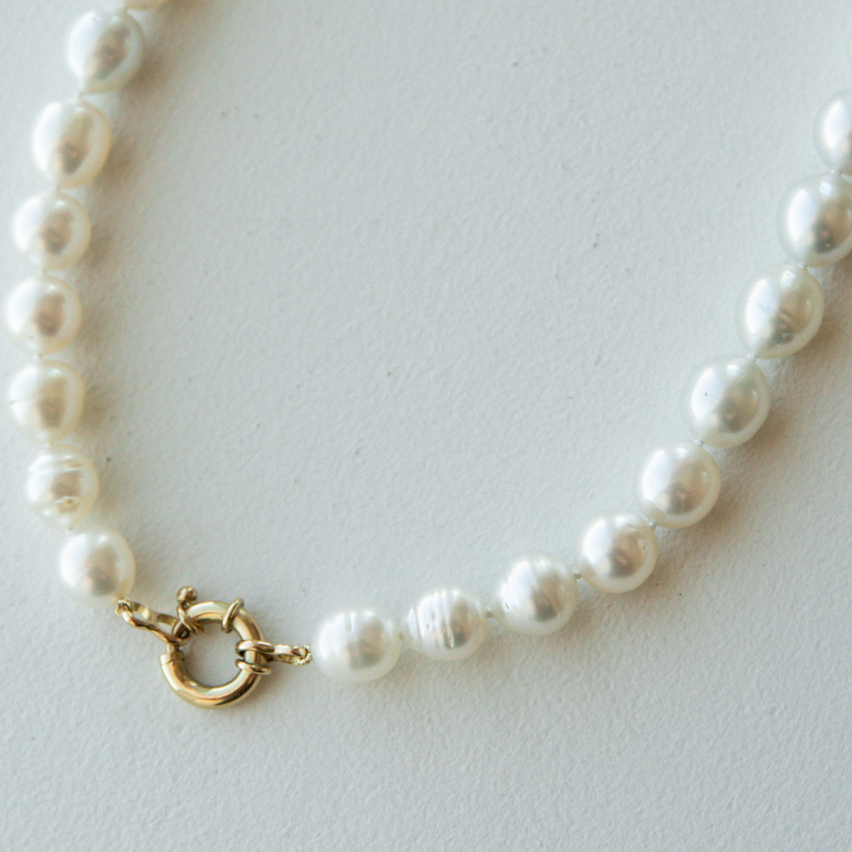 Strand Necklace Australian South Sea Cygnet Bay Mixed Shape 9.5 - 11.5mm A2-B2 37pc 18ct Yellow Gold