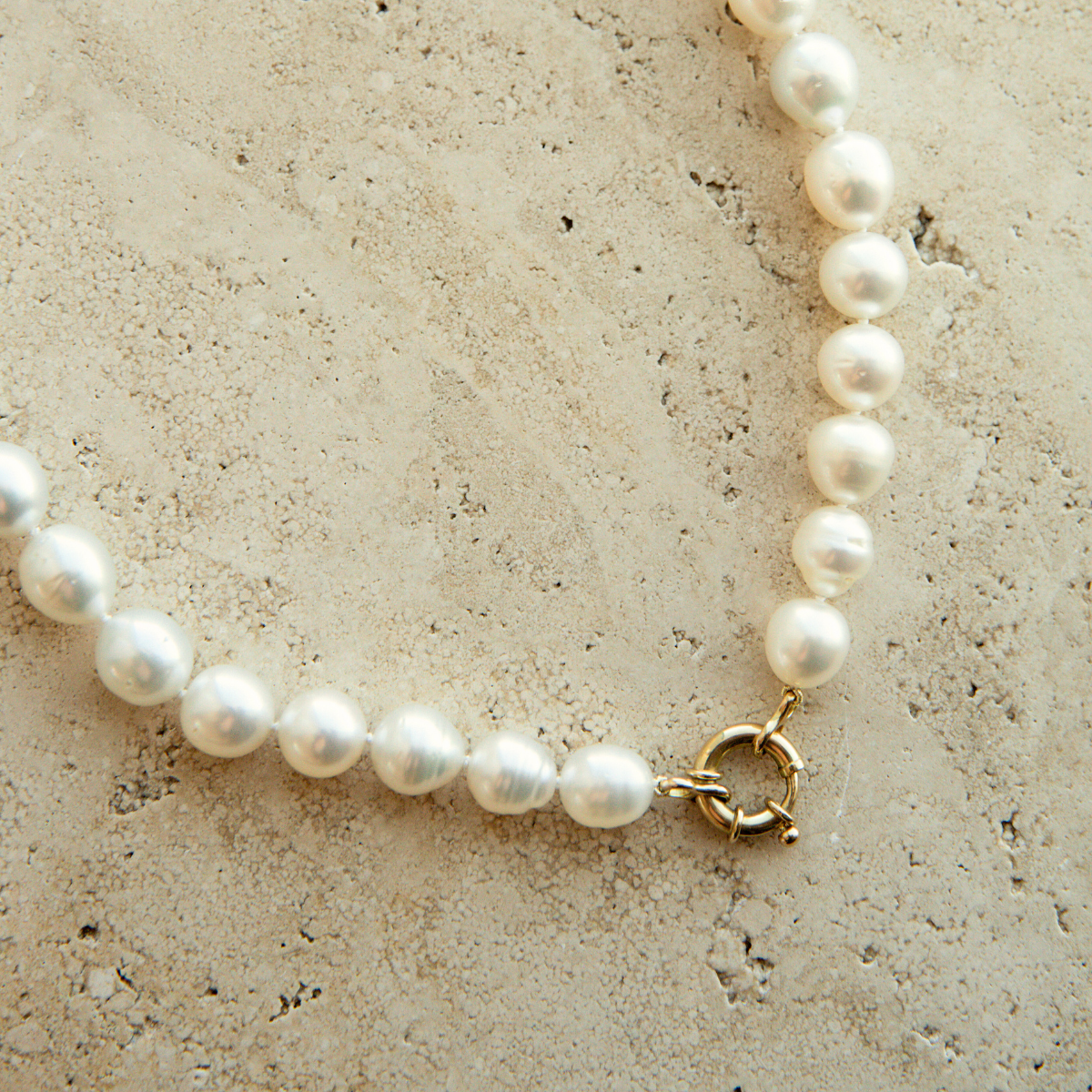 Strand Necklace Australian South Sea Cygnet Bay Mixed Shape 9.5 - 11.5mm A2-B2 37pc 18ct Yellow Gold
