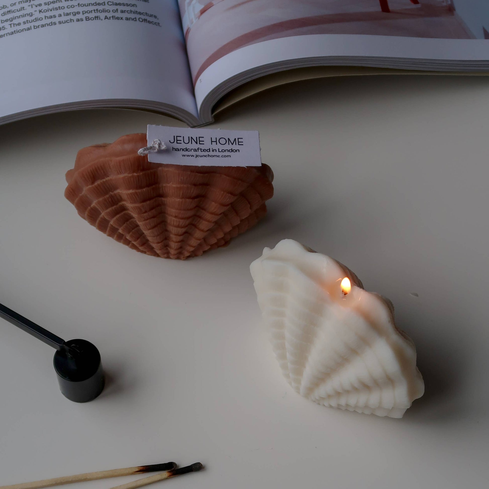 Whether you're looking for a special gift for a loved one or simply want to add a bit of coastal charm to your home, these shell candles make the perfect addition.


