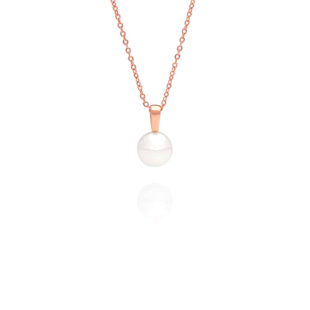 An Australian South Sea Cocos Drop pearl pendant set in Rose gold.