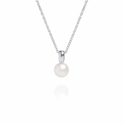 A stunning Australian South Sea pearl pendant set in a unique Impressions design with a hammered finish in white gold. 