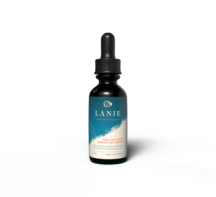 Lanje Tidal Balance Marine Gel Serum skincare bottle on a white background