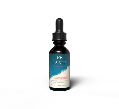 Lanje Tidal Balance Marine Gel Serum skincare bottle on a white background