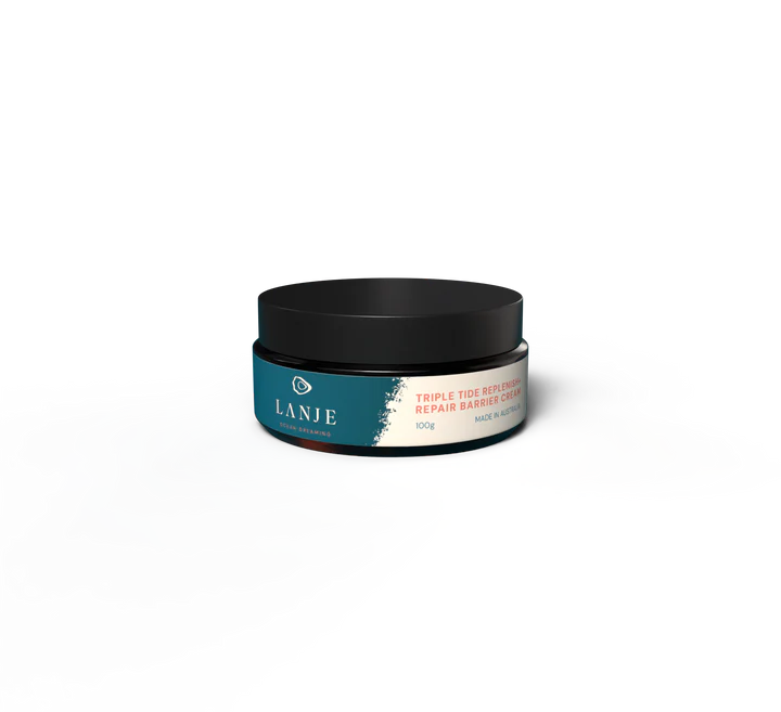 Lanje Triple Tide Night Repair Cream with a white label on a white background