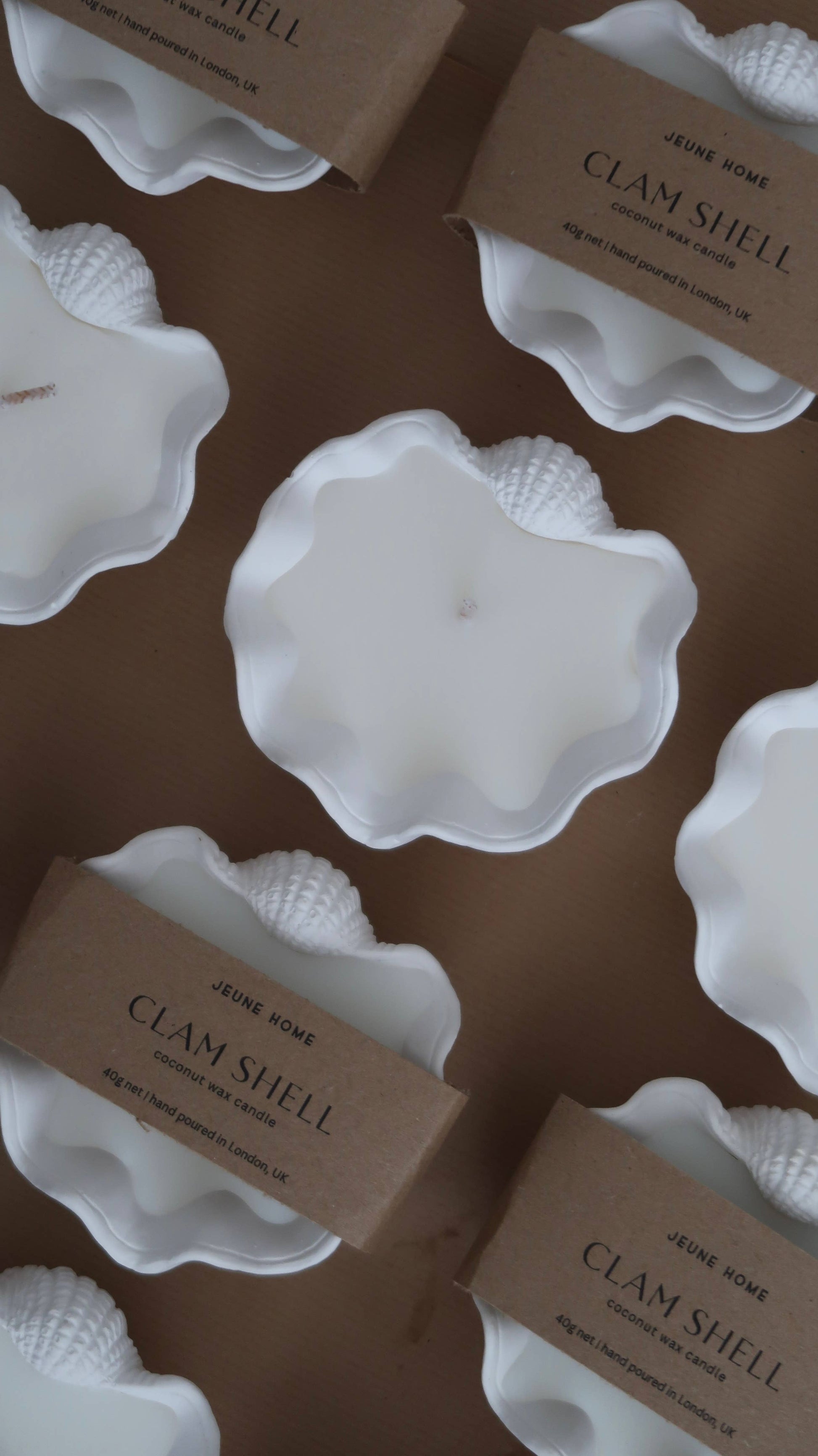 Elevate your ambiance with a Mini Clamshell Candle. Crafted with cruelty-free scents and coconut wax, each candle is meticulously hand-poured to order, ensuring a unique experience for every customer. Each jar is individually hand poured.  

