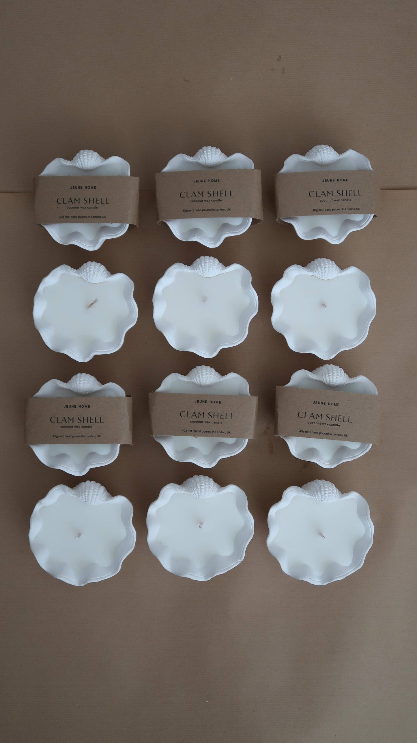 Elevate your ambiance with a Mini Clamshell Candle. Crafted with cruelty-free scents and coconut wax, each candle is meticulously hand-poured to order, ensuring a unique experience for every customer. Each jar is individually hand poured.  

