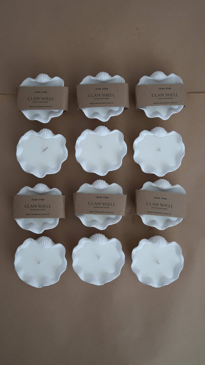 Elevate your ambiance with a Mini Clamshell Candle. Crafted with cruelty-free scents and coconut wax, each candle is meticulously hand-poured to order, ensuring a unique experience for every customer. Each jar is individually hand poured.  

