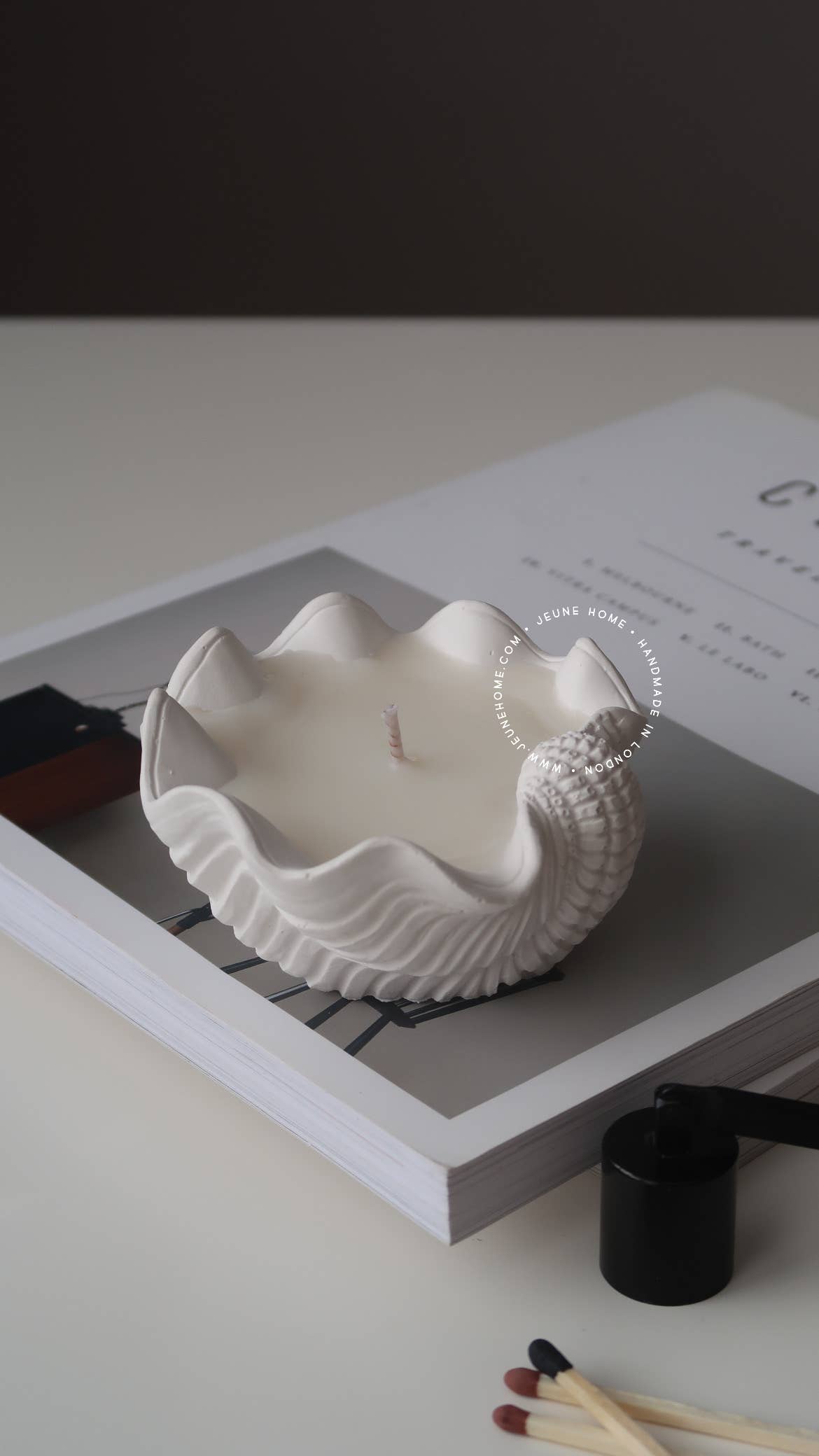 Elevate your ambiance with a Mini Clamshell Candle. Crafted with cruelty-free scents and coconut wax, each candle is meticulously hand-poured to order, ensuring a unique experience for every customer. Each jar is individually hand poured.  

