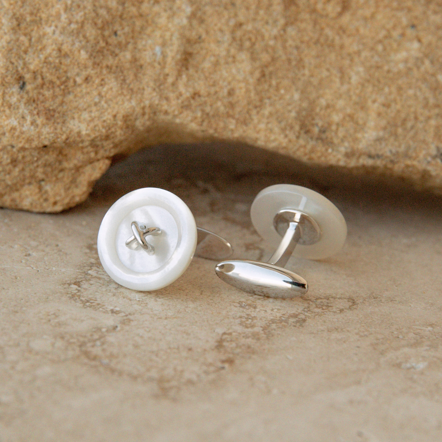 Button Mother of Pearl Cufflinks