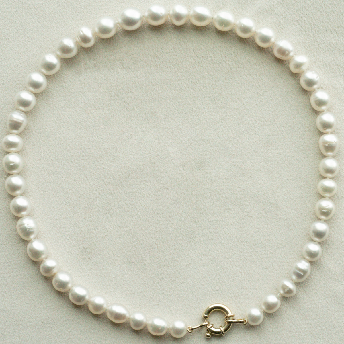 This striking Pearl Strand Necklace features forty-three (43) 8mm to 10.5mm Mixed Shape A3 to B2 grade Cygnet Bay (WA) grown Australian South Sea pearls. This pearl strand is set with an 18ct Yellow Gold clasp.