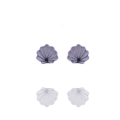 The stunning Petite Shell Studs features our Cygnet Bay (WA) grown Australian South Sea Mother of Pearl shell set in Sterling Silver.