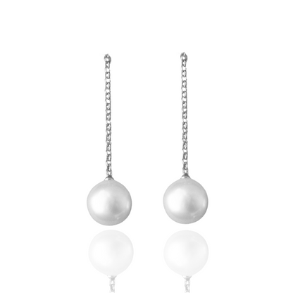 This incredible Detachable Provenance Pearl Earrings features Cygnet Bay (WA) grown Australian South Sea pearls set on a white gold chain, which can be attached to any pair of stud earrings.