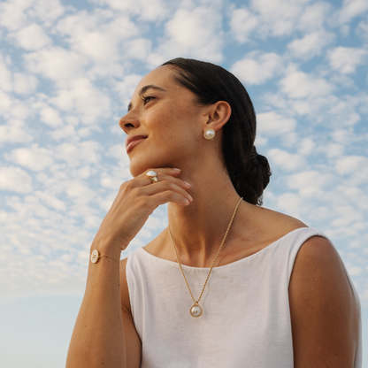 Rope Pendant Australian South Sea Mabe 15mm