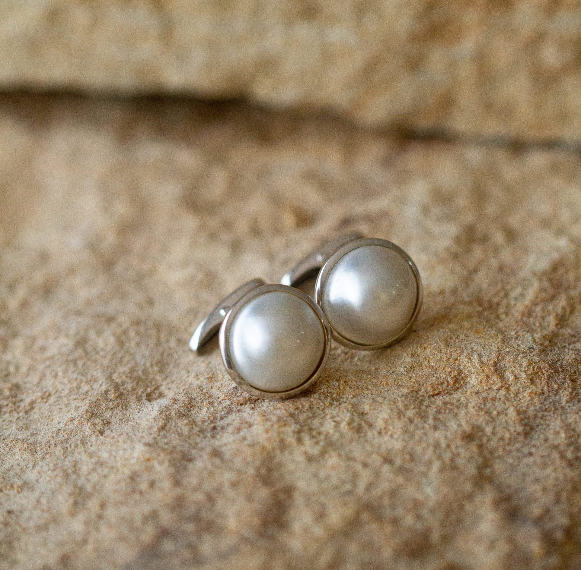 These gorgeous Save the Children Pearl Cufflinks feature Cygnet Bay (WA) grown Australian South Sea Mabe pearls set in sterling silver or gold.