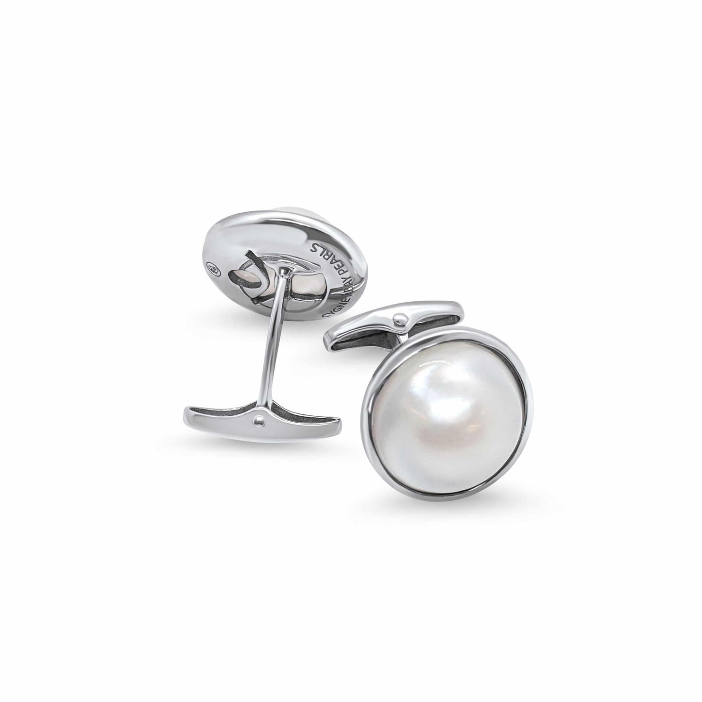 These gorgeous Save the Children Pearl Cufflinks feature Cygnet Bay (WA) grown Australian South Sea Mabe pearls set in sterling silver or gold.