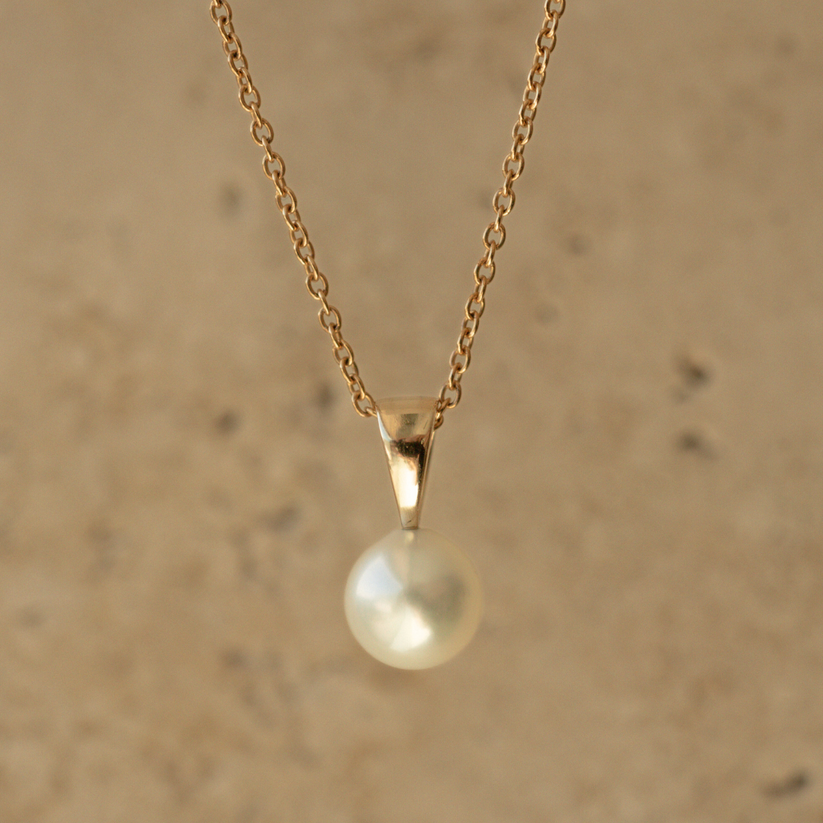 Simple Pearl Pendant | 7mm AAA grade Australian Akoya Pearl | Pearls of ...