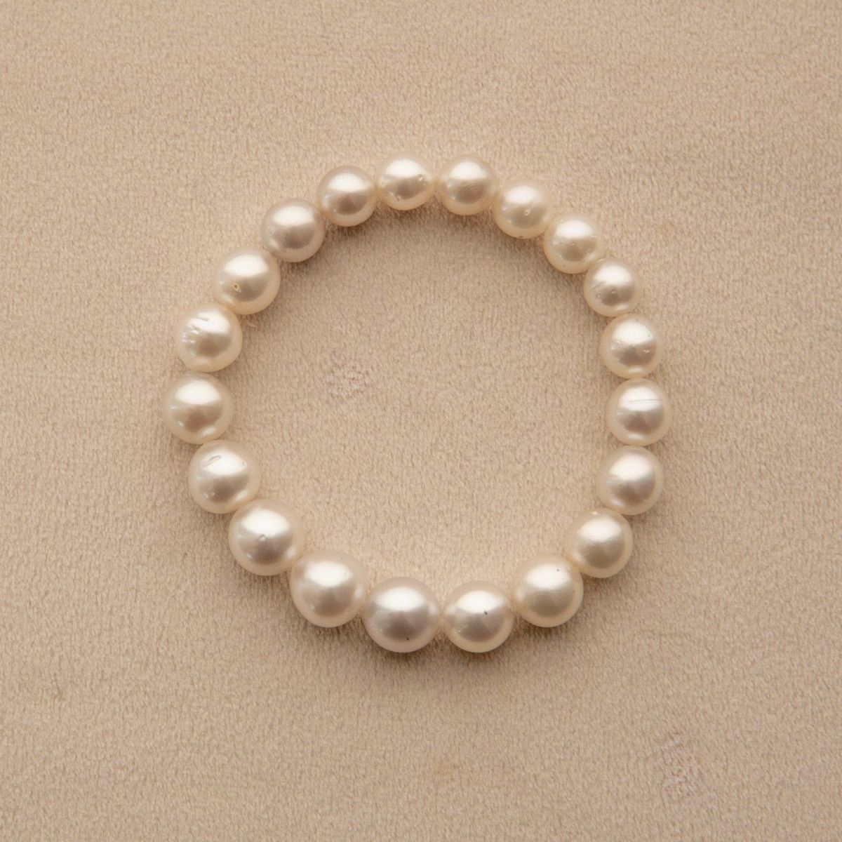 Strand Bracelet Australian South Sea Cygnet Bay Semi Drop 7.5-10.5mm B2 20pc 18cm Elasticated