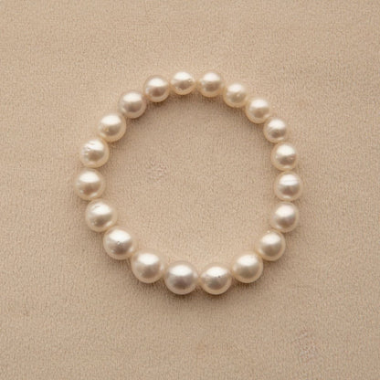 Strand Bracelet Australian South Sea Cygnet Bay Semi Drop 7.5-10.5mm B2 20pc 18cm Elasticated