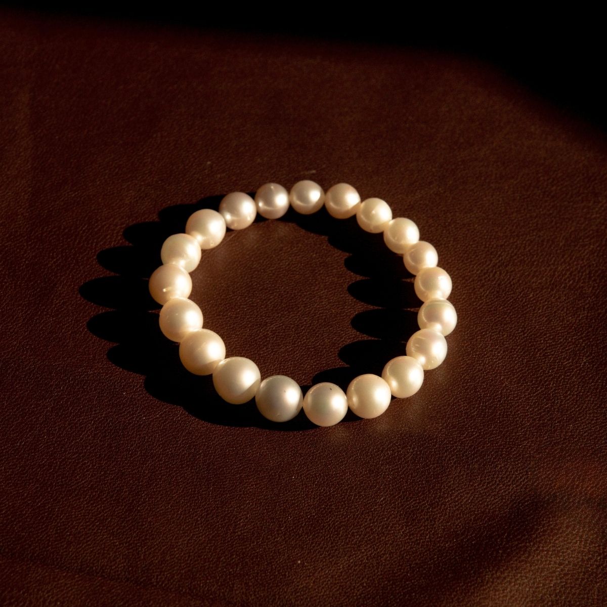 Strand Bracelet Australian South Sea Cygnet Bay Semi Drop 7.5-10.5mm B2 20pc 18cm Elasticated
