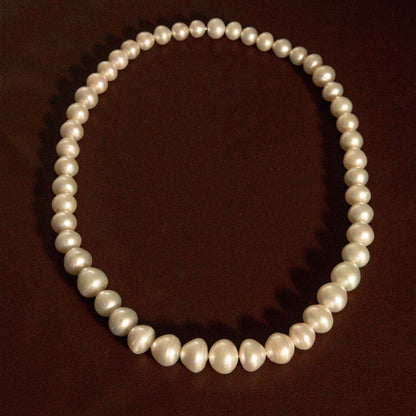 Strand Necklace Australian South Sea Cygnet Bay Graduated Mixed Shape 9-15mm A2/B2 49pc 53cm Stainless Steel
