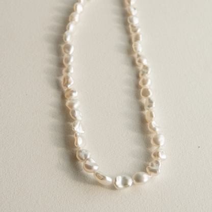 Strand Necklace Australian South Sea Cygnet Bay Keshi 8mm A 41pc 40cm 18ct White Gold