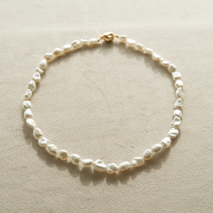 Strand Necklace Australian South Sea Cygnet Bay Keshi 7.5-8mm A 41pc 40cm 18ct Yellow Gold