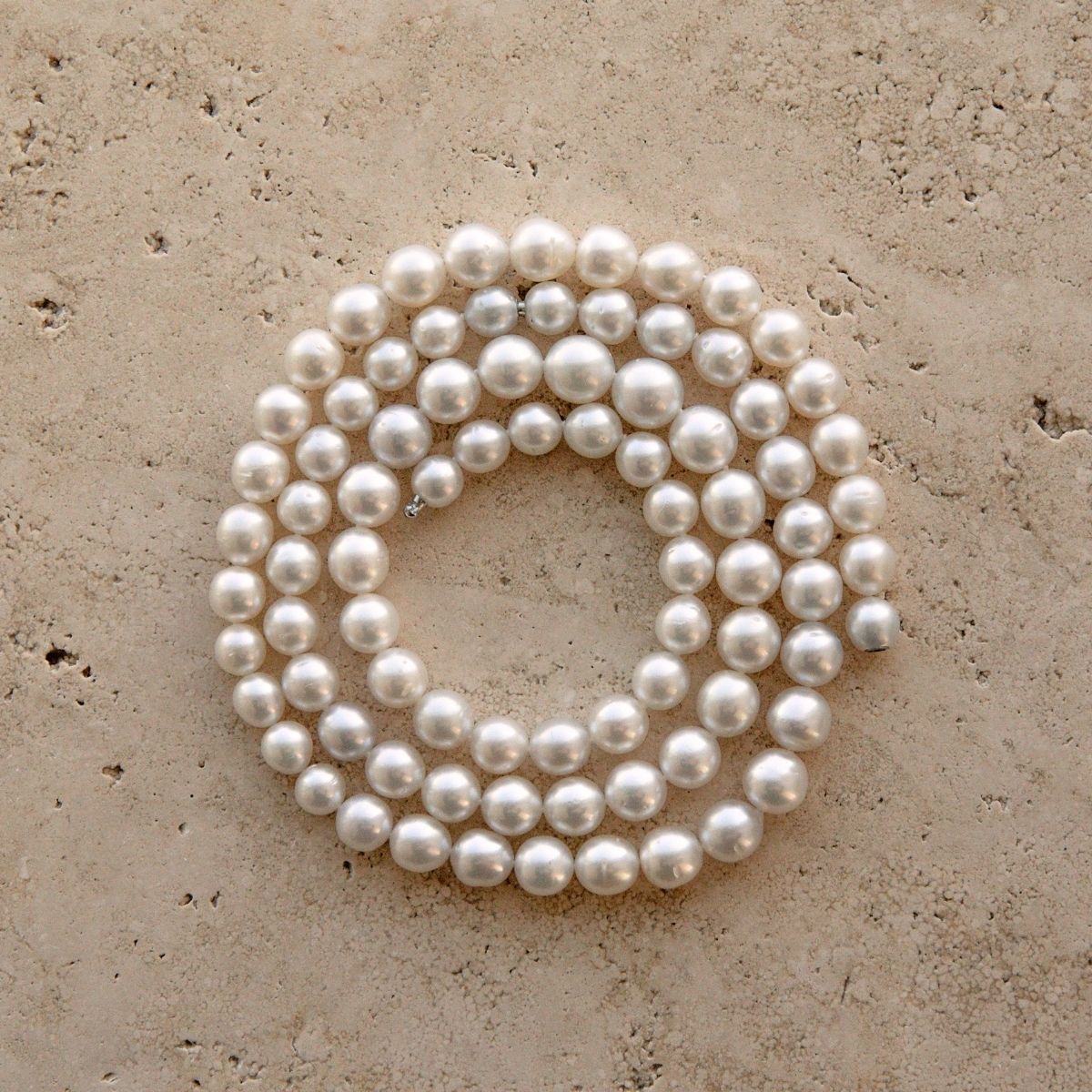 Strand Necklace & Bracelet Set Australian South Sea Cygnet Bay Drop 7.5-10.5mm A3/B2 White 83pc 78cm Stainless Steel Invisible Clasp