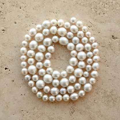 Strand Necklace & Bracelet Set Australian South Sea Cygnet Bay Mix Shape 8-12.5mm A2/B2 White 85pc 91cm Stainless Steel Invisible Clasp
