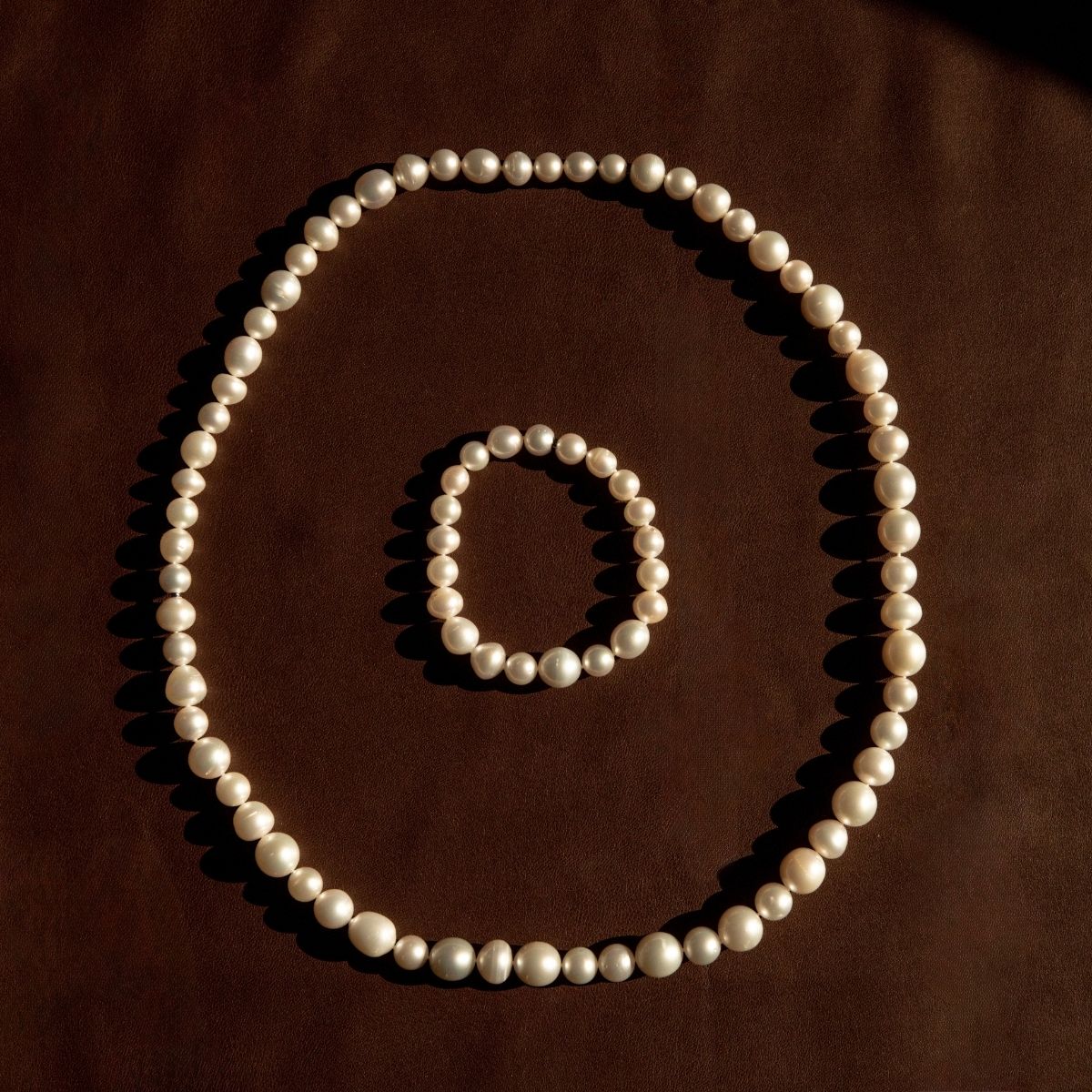 Strand Necklace & Bracelet Set Australian South Sea Cygnet Bay Mix Shape 8-12.5mm A2/B2 White 85pc 91cm Stainless Steel Invisible Clasp