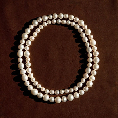 Strand Necklace & Bracelet Set Australian South Sea Cygnet Bay Mix Shape 8-12.5mm A2/B2 White 85pc 91cm Stainless Steel Invisible Clasp