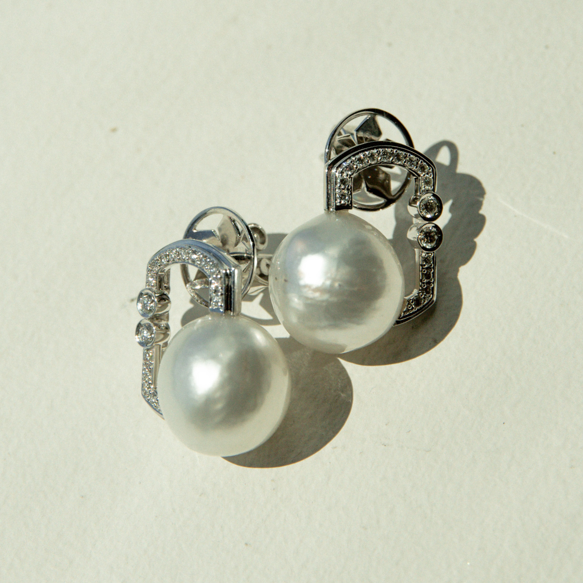 Submerge South Sea Pearl & Diamond Earrings