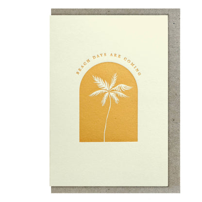 Letterpress hand carved design, on sustainably sourced card.

