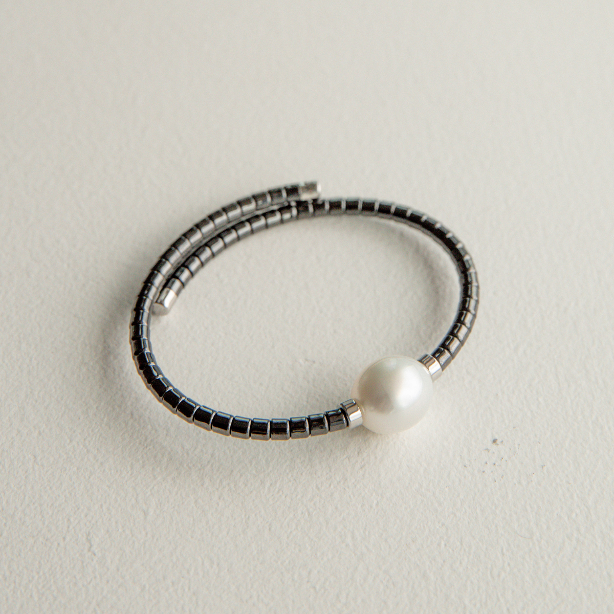 Terra Bracelet Black Australian South Sea Cygnet Bay Drop 12mm B1 Stainless Steel-Small