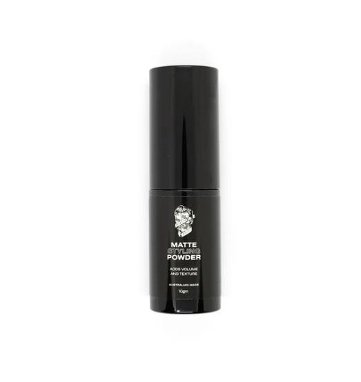 Matte styling powder is a unique lightweight matte finish styling powder that will add volume and texture with an invisible stronghold. Perfect for everyday loose textured styles or added volume as a pre-styler under your favorite pomade.

