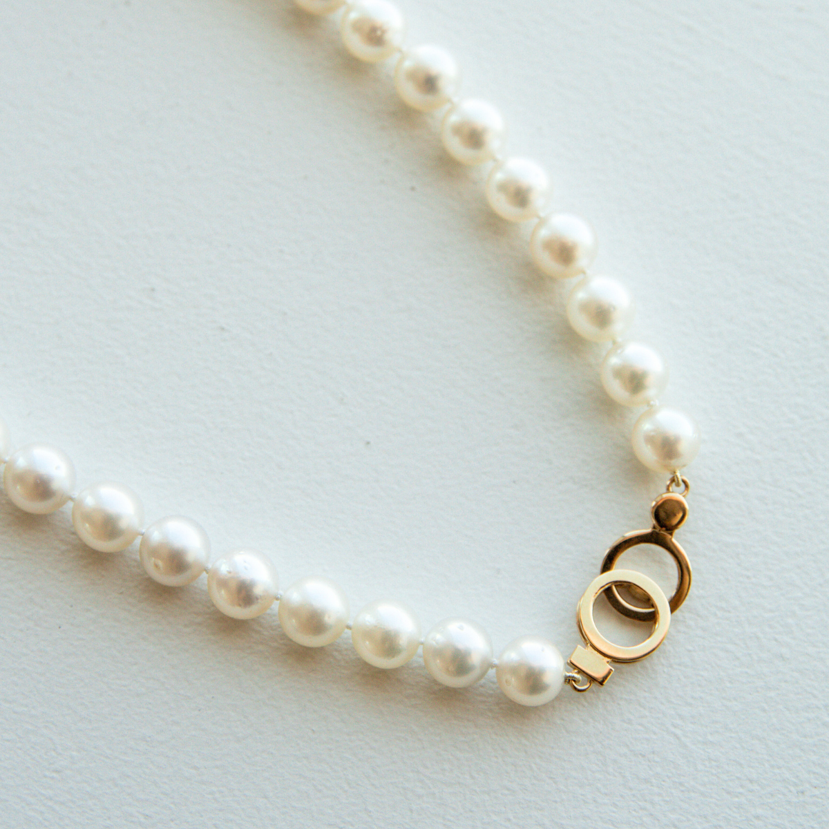 Strand Necklace Australian South Sea Cygnet Bay Near Round 9-10.5mm A3/B2 49pcs 18ct Yellow Gold Circle Clasp