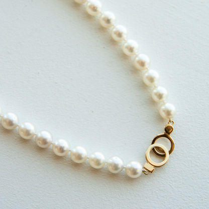Strand Necklace Australian South Sea Cygnet Bay Near Round 9-10.5mm A3/B2 49pcs 18ct Yellow Gold Circle Clasp