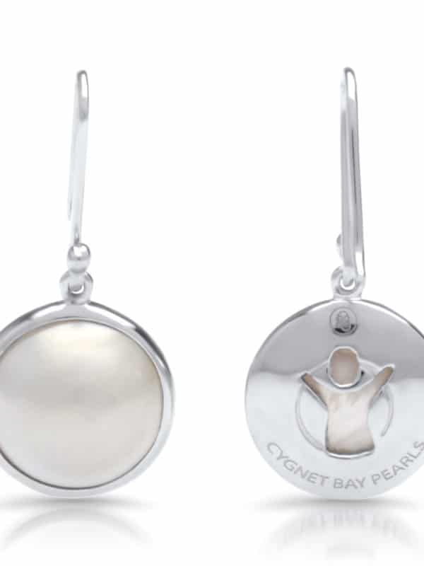 Save the children silver mabe earrings