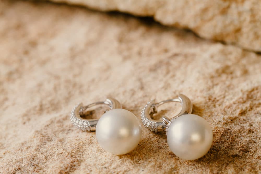 Stella Diamond Earrings South Sea White Gold