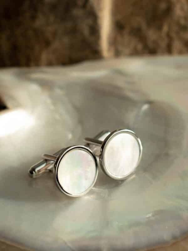 My Planet Cufflinks from Mother of Pearl Collection